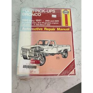 Haynes Ford Pick-Ups & Bronco 1980-1991 2WD & 4WD Gas‎ Engines Repair Manual